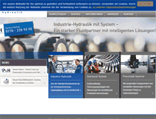 Tablet Screenshot of ph-hydraulik.com